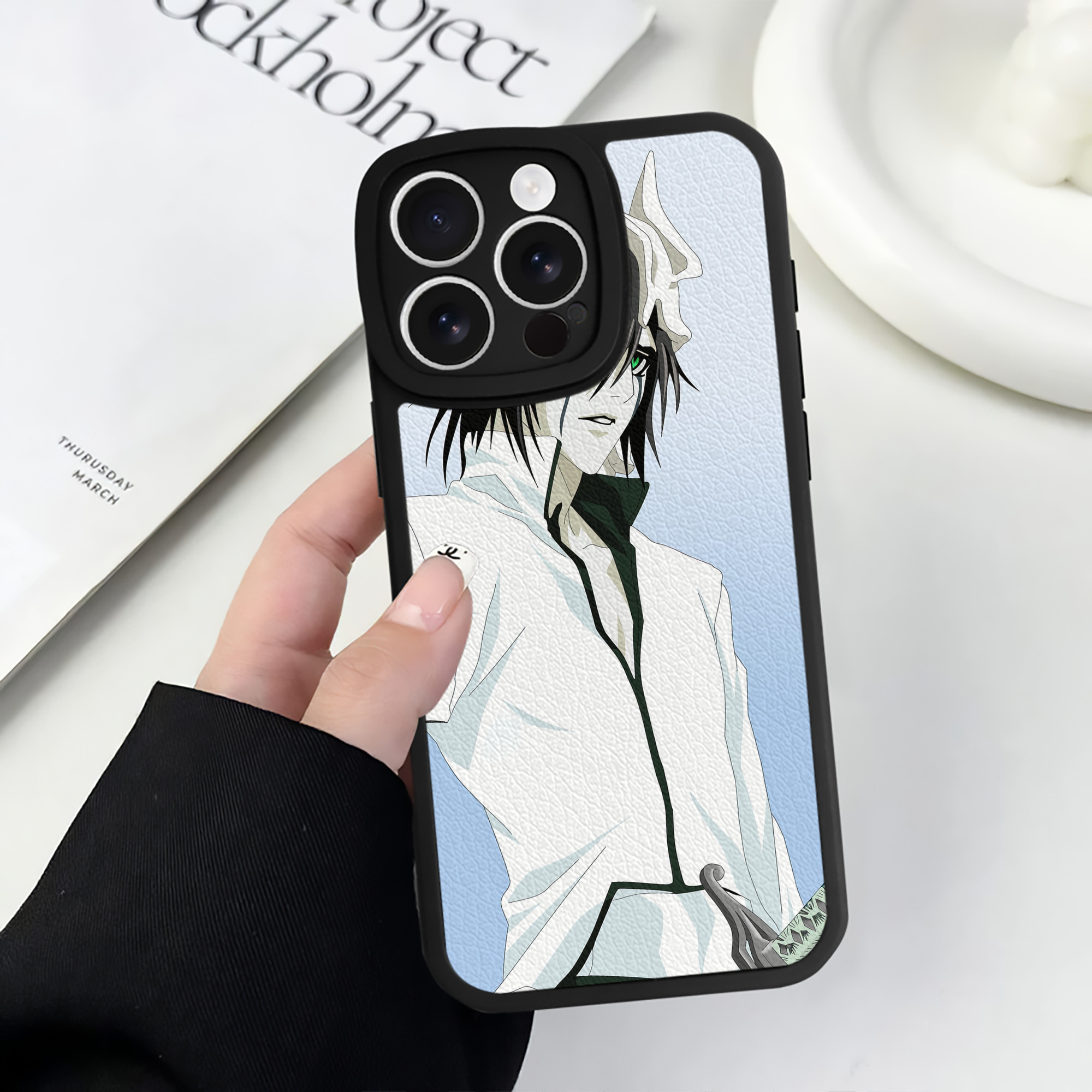 （画像用） ブリーチ BLEACH 【iPhone 16シリーズ対応】シリコンスマホケース（レザー調） 材質：シリコン